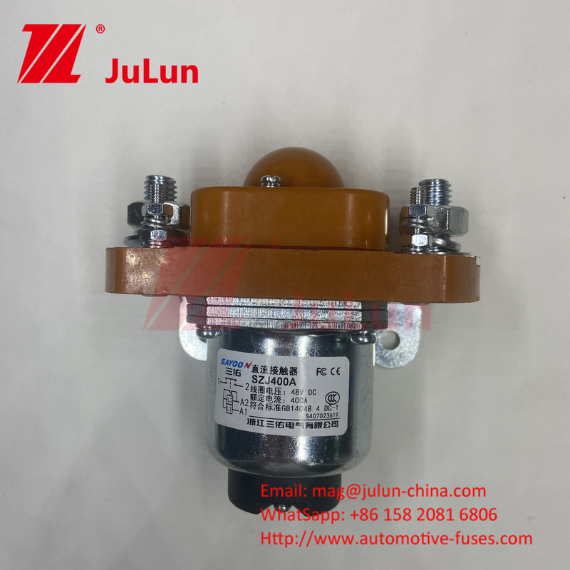 DC 12-80V Przełącznik duży prąd wyłączany śrubka montaż 200A 1P cewka napięcie znamionowe: DC12 ~ 80V