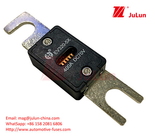 EV320-5C-225A-N 70VDC Custom Logo Automotive Blade Fuses Screw Plug In M6 M8 Miedź 80A-500A