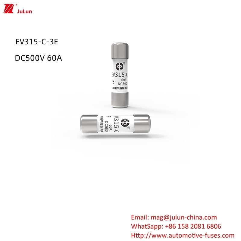 Nowa Energia Siła Średnie Wysokiego Ciśnienia Ceramic Fuse/ EV315-C-3E DC500V 10A,15A,20A,30A,40A,50A.60A