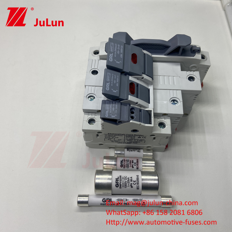 10*38mm gPV 1000VDC 32A FUSE Din Guide Fuse Holder dla łatwej i bezpiecznej instalacji