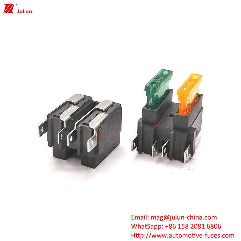 32V napięcie znamionowe Kontakt miedziany Automatyczny przerywacz układu resetowania 30A-500A Wspornik bezpieczników samochodowych Plastikowy nylon