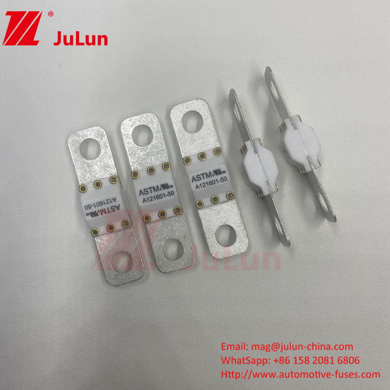 ASTM A121601-80A 125VDC EV Szybkie ładowarki / Elektryczne pojazdy Szybkie ładowanie Średnie Fusing Bolt Screw Terminal Fuse