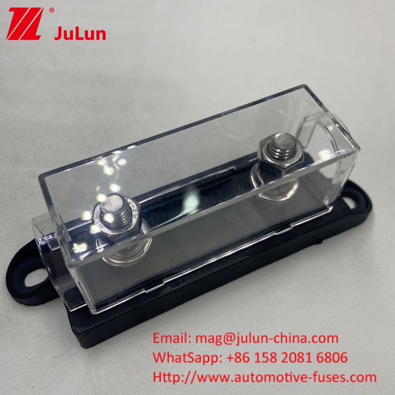 40A 50A 60A 70A 80A 100A 200A 250A 300A 400A 500A ANM Mega Bolt-Down Auto Fuse Holder Block z przejrzystą osłoną izolacyjną