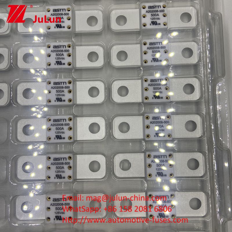 ASTM A202008 250A 125VDC Płaska tablica typu auto blade bezpieczniki dla śruby
