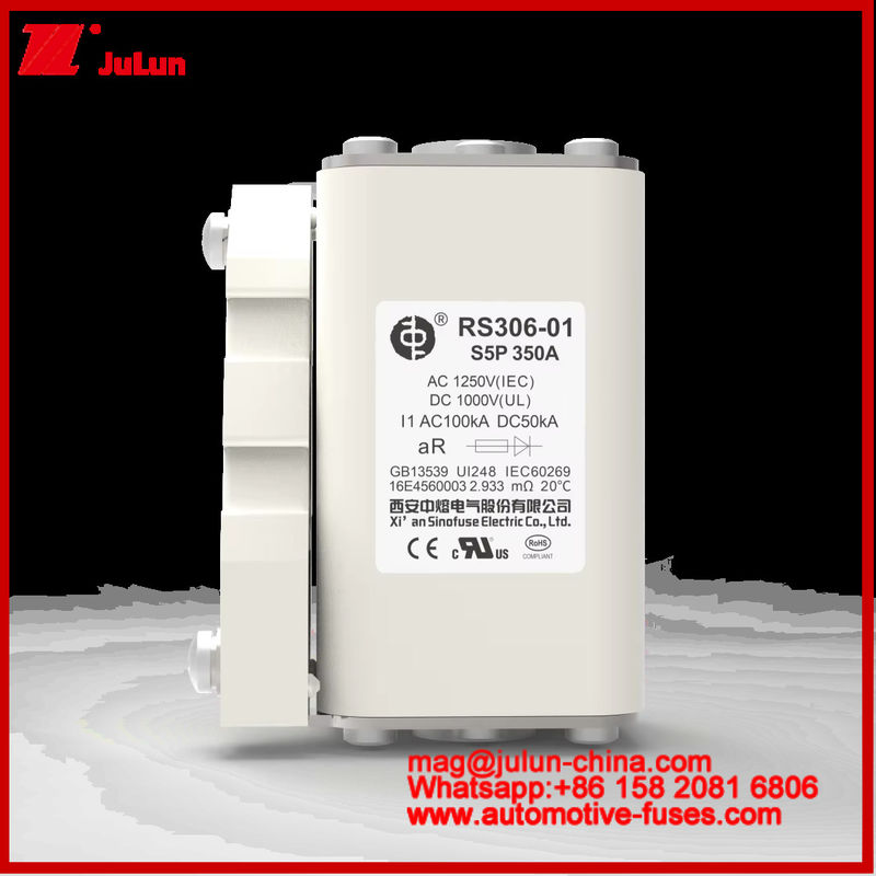 RS306-01-S5P 350A AC1250V DC1000V 50KA kwadratowy karemiczny bezpiecznik wysokiej prądu znamionowego