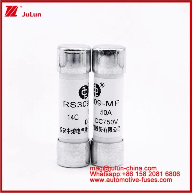 Autobusy Bolt Stud-mount Caremic Round Tube FUSE RS309-MF 50A DC750V DC dla EV / HEV