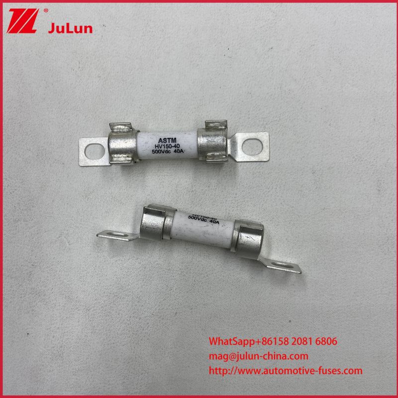 ASTM 15A 30A DC500V Ochrona bezpieczników pojazdów elektrycznych z prądem dla HEV w ceramicznej śruby