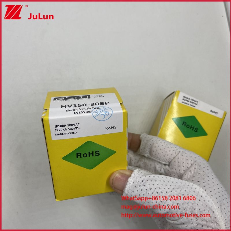 BEZPIECZNIK HV150 32BP 30A DC500V Śrubowy Rurowy Do Pojazdów Elektrycznych Ładowarka Akumulatorów Samochodowych Z Zdolnością Przerwania DC500V/20KA