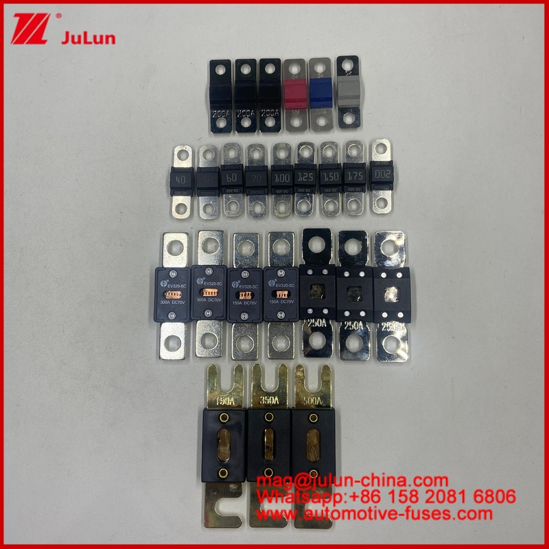 Auto Fues 100A 150A 225A 300A 400A 450A 58VDC 32VDC Automotive Blade Fuses With Rated Current