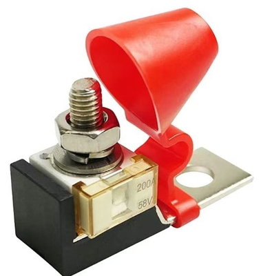 Red Hat Fuse Square Distribution Bottle Ceramiczne bezpieczniki samochodowe do dźwigu jachtowego RV 58V 200A