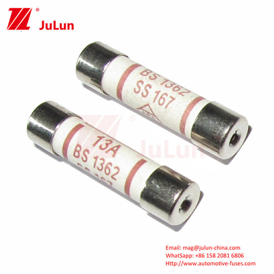 Elektryczność BS1362 B6*25mm Ceramiczne bezpieczniki pojazdów do prądu elektrycznego 3A 5A 7A 10A 13A 20A