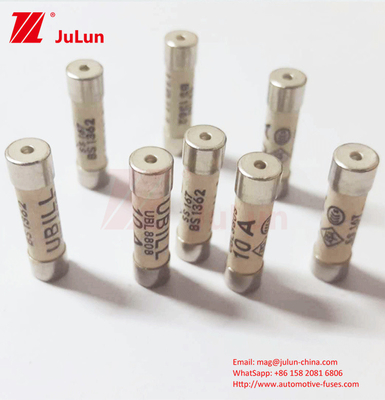 Kabel zasilania 3A 5A 7A 10A 13A 20A Ceramiczne bezpieczniki samochodowe 6 * 25mm z projektem