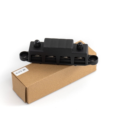 12V 250A 4 Post Busbar Bus Bar Blok dystrybucji mocy W/ pokrywa 5/16