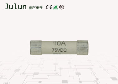 Bezpiecznik ceramiczny 6x25mm 10a Bezpiecznik wysokonapięciowy 75 V z posrebrzaną nasadką miedzianą