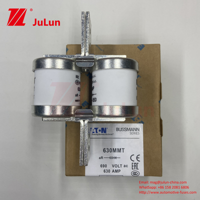 690V Prąd Ceramiczne bezpieczniki samochodowe z instalacją płytki Twin Bolt 630A 630MMT