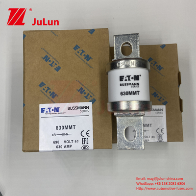 630MMT 690V BUSSMANN Ceramic Copper Twin Flat Plate Bolt Typ bezpiecznika 630A Prąd elektryczny 0,43kg Waga