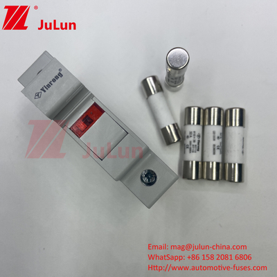 10x38mm Ceramic Solar PV Fuse For Photovoltaic Module Protection (Ceramiczny bezpiecznik fotowoltaiczny)