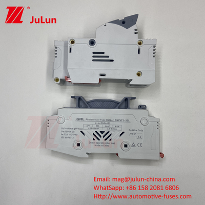 Inwerter fotowoltaiczny z 14x51mm posiadaczem bezpiecznika słonecznego Din Rail / Solar Pv Fuse Holder