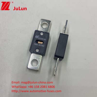 51mm Odległość otworu EV320-5X 125A 70VDC Ceramiczne bezpieczniki samochodowe z certyfikatem GB/T31465.5-2015 i napięciem znamionowym 70VDC