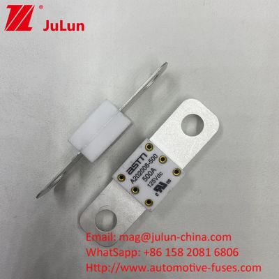 Ev Ceramic Fuse A202008 250A 125VDC Adapter ładowarki Kompatybilny dla samochodów ciężarowych A202008 125VDC 100A 125A 150A 200A 250A 300A 400A 500A