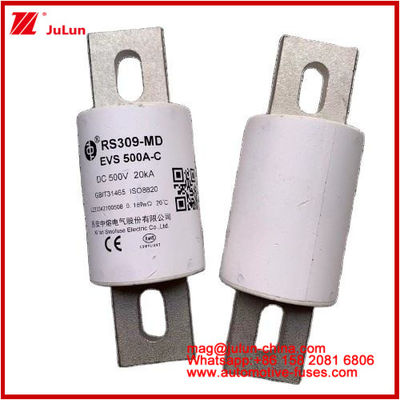 RS309-EVS 500A-C 500VDC 20KA GB Tubularny układ akumulatorowy ceramicznego zasilania Ceramic Automotive Fuses For Electric Vehicles And Power Drive Power Systems