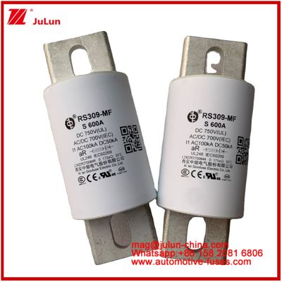 RS309-MF S 600A 750VDC Drogowe rurkowe ceramiczne urządzenia i wyposażenie samochodowe 50KA Systemy magazynowania energii i zasilania Kontrolery konwersji częstotliwości Ładowarki złącza