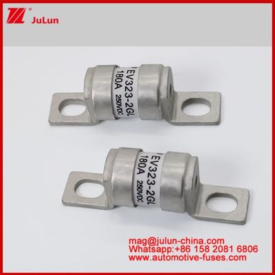EV322-2GL 180A 250VDC Struktura połączenia śrubowego Ceramiczne bezpieczniki rurowe dla pojazdów elektrycznych M6 M8 Naprawa Niewielki rozmiar Wysoka zdolność pękania