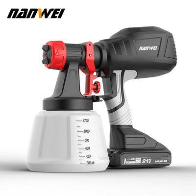 Popularny wysokopryskowy spray powietrzny 700ml pistolet do farby ciśnieniowej bezprzewodowy przenośny elektryczny 1,5 mm 1,0 mm Diy Grade Bateria napędzana odnawianie odbudowa dom ogród